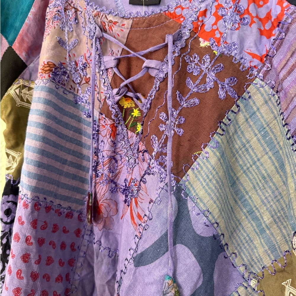Advance Apparels Multicolor Patchwork Tunic - Picture 8 of 16